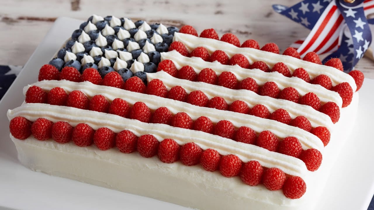 How to Bake a Flag Cake