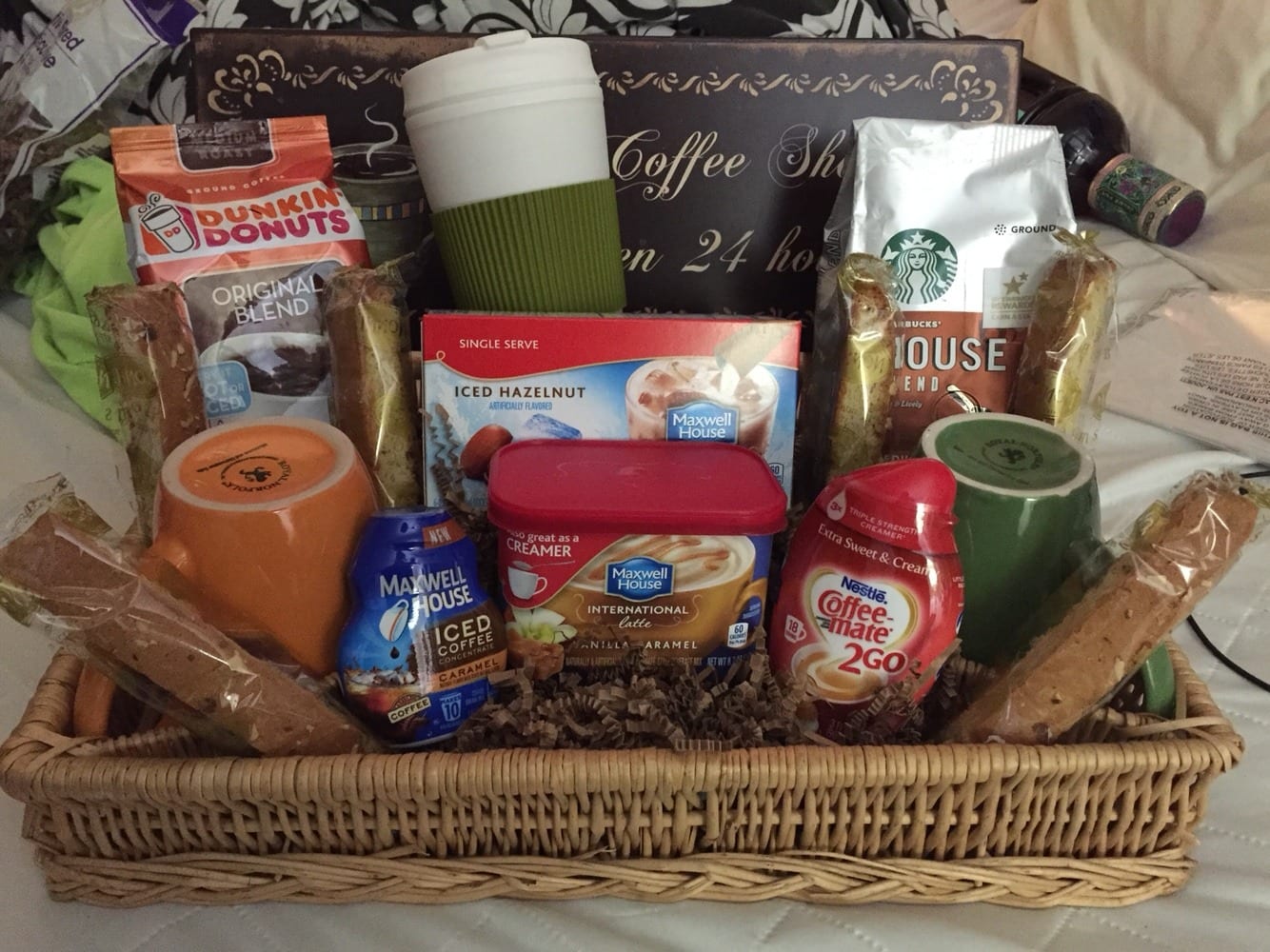 Coffee or Tea Lovers Gift Basket