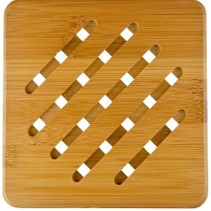 MelonBoat 4 Pack Bamboo Trivet Mat Set Product Image