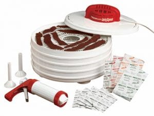 Nesco FD-28JX Jerky Xpress Dehydrator Kit with Jerky Gun