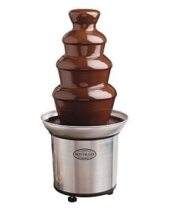 4Tier Chocolate Fondue Fountain Commercial Stainless Steel Cheese Melting 170W