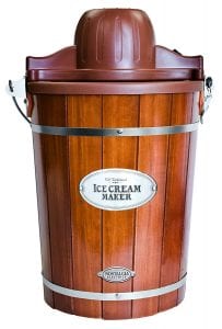 Nostalgia ICMP600WD 6-Quart Wood Bucket Ice Cream Maker