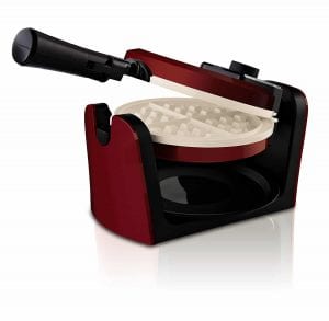 Oster CKSTWFBF10MR-ECO DuraCeramic Flip Waffle Maker
