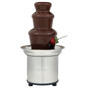 10 Best Chocolate Fountains of 2021 Sephra 17302 The Select 16-Inch Stainless Steel Home Fondue Fountain Product Image