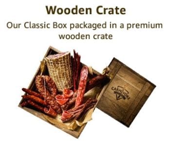 Carnivore Club Review – Is It The Best Cured Meat Subscription Box? Carnivore Club Wooden Crate Product Image