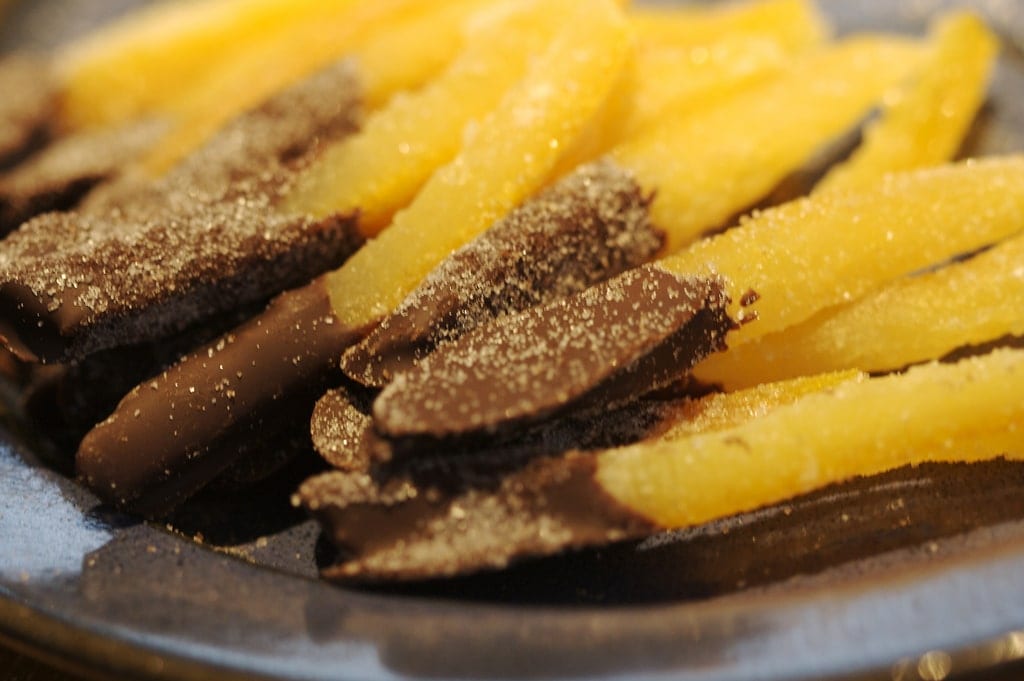 No Cook Candied Orange Peels