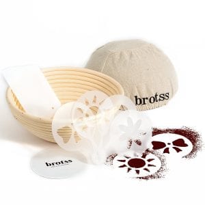 Best quality Brotss 10 Items Banneton Set, Sourdough Proofing Basket Bundle