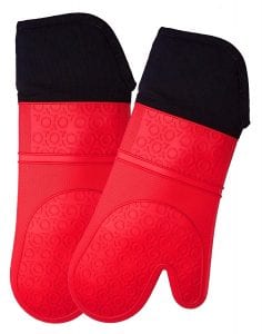HOMWE Extra Long Professional Silicone Oven Mitt Product Image