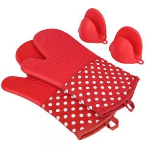 KEDSUM Heat Resistant Silicone Oven Mitts Product Image
