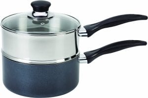 T-fal B13996 Specialty Stainless Steel Double Boiler with Phenolic Handle Cookware Product Image