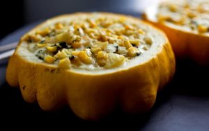 Corn Stuffed Squash