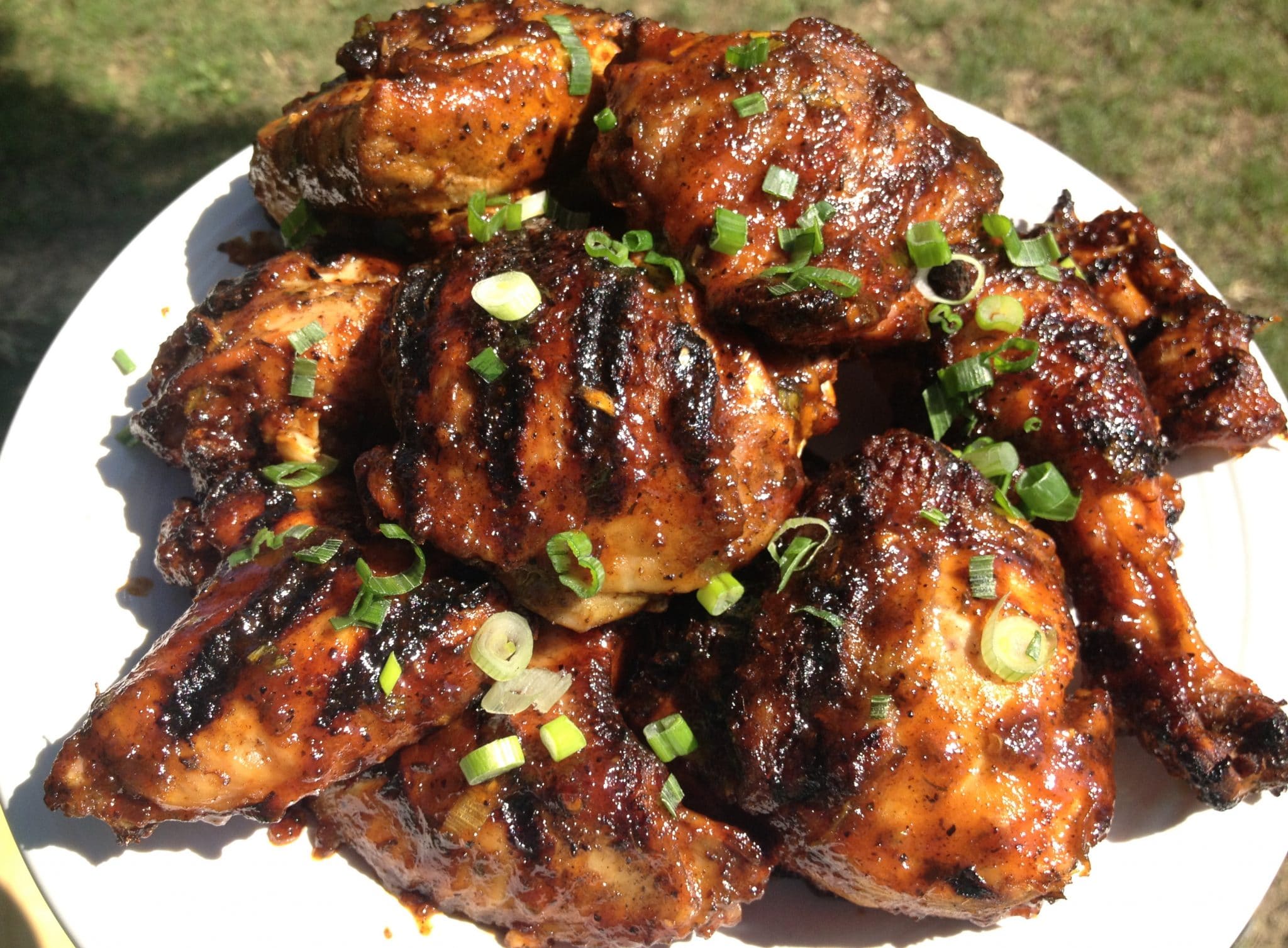 Grilled Jerk Chicken and Jamaican Style BBQ Sauce - Great for Memorial Day