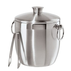 5 Best Ice Buckets for your Kitchen Oggi Stainless Steel Ice Bucket with Tongs Product Image
