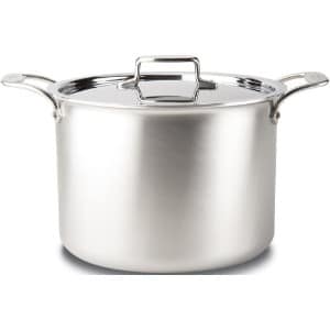 5 Best Stock Pots For Your Kitchen All Clad Bd55512 D5 Brushed 18 10 Stainless Steel 5 Ply Bonded Dishwasher Safe Stock Pot Product Image