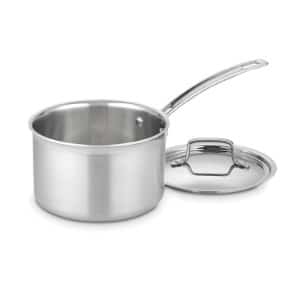 5 Best Sauce Pans for your Kitchen Cuisinart MCP193-18N MultiClad Pro Stainless Steel 3-Quart Saucepan with Cover product image