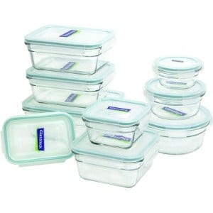5 Best Food Storage Containers for your Kitchen Glasslock 11292 18-Piece Assorted Oven Safe Container Set product image