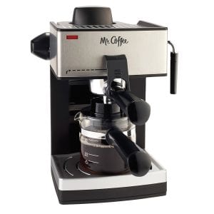 Mr. Coffee 4-Cup Steam Espresso System with Milk Frother Product Image