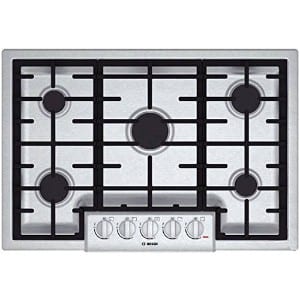 4 Best Gas Cooktops for your Kitchen Bosch Ngm8055uc 800 30 Sealed Burner Stainless Steel Gas Cooktop Product Image