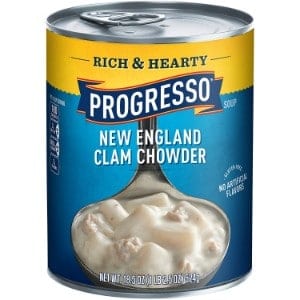 5 Best Canned Clam Chowder for your Kitchen Progresso Soup, Rich & Hearty, New England Clam Chowder Soup Product Image