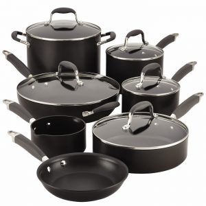 5 Best Anolon Cookware for your Kitchen Anolon Advanced 12 Pc. Hard Anodized Nonstick Cookware Set Product Image