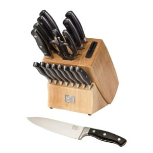 5 Best Chicago Culinary Knives for your Kitchen Chicago Cutlery Insignia2 18 Piece Knife Block Set With In Block Knife Sharpener Product Image