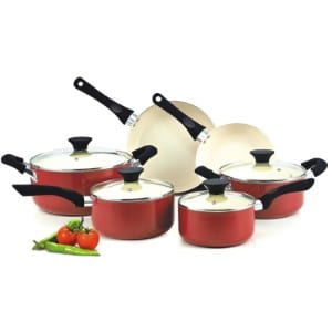 5 Best Cook N Home Cookware for your Kitchen Cook N Home Nc 00359 Nonstick Ceramic Coating 10 Piece Cookware Set Product Image
