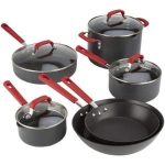 Emeril Lagasse 63045 Hard Anodized Dishwasher Safe Nonstick 10 Piece Pots And Pans Cookware Set Product Image