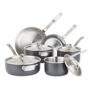Viking 5 Ply Hard Stainless Cookware Set With Hard Anodized Exterior, 10 Piece Product Image