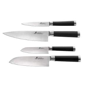 Five KitchenSurfing Choice Of Zhen Knives for your Kitchen Zhen Japanese High Carbon Forged Stainless Steel 8 In Chef's Knife And 7 In Santoku Knife Set Product Image