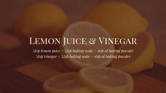 Lemon Juice & Vinegar