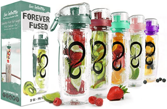 Live Infinitely 32 oz Infuser Water Bottles