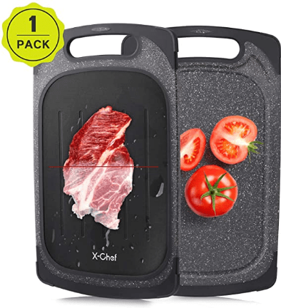 X-Chef Defrosting Tray, 2 in 1 Defrosting Cutting Board Thawing Plate