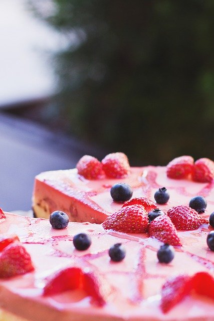 Apple Brownies with Blueberry Sauce - Gluten Free!