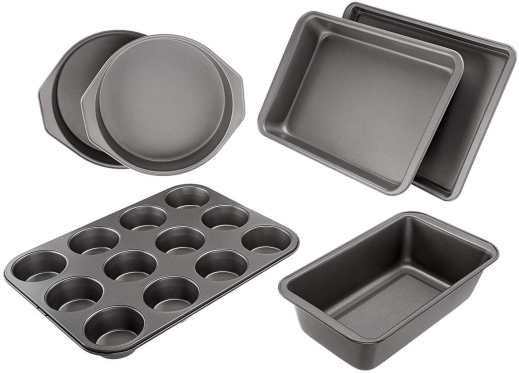 AmazonBasics 6-Piece Nonstick Oven Bakeware Baking Set