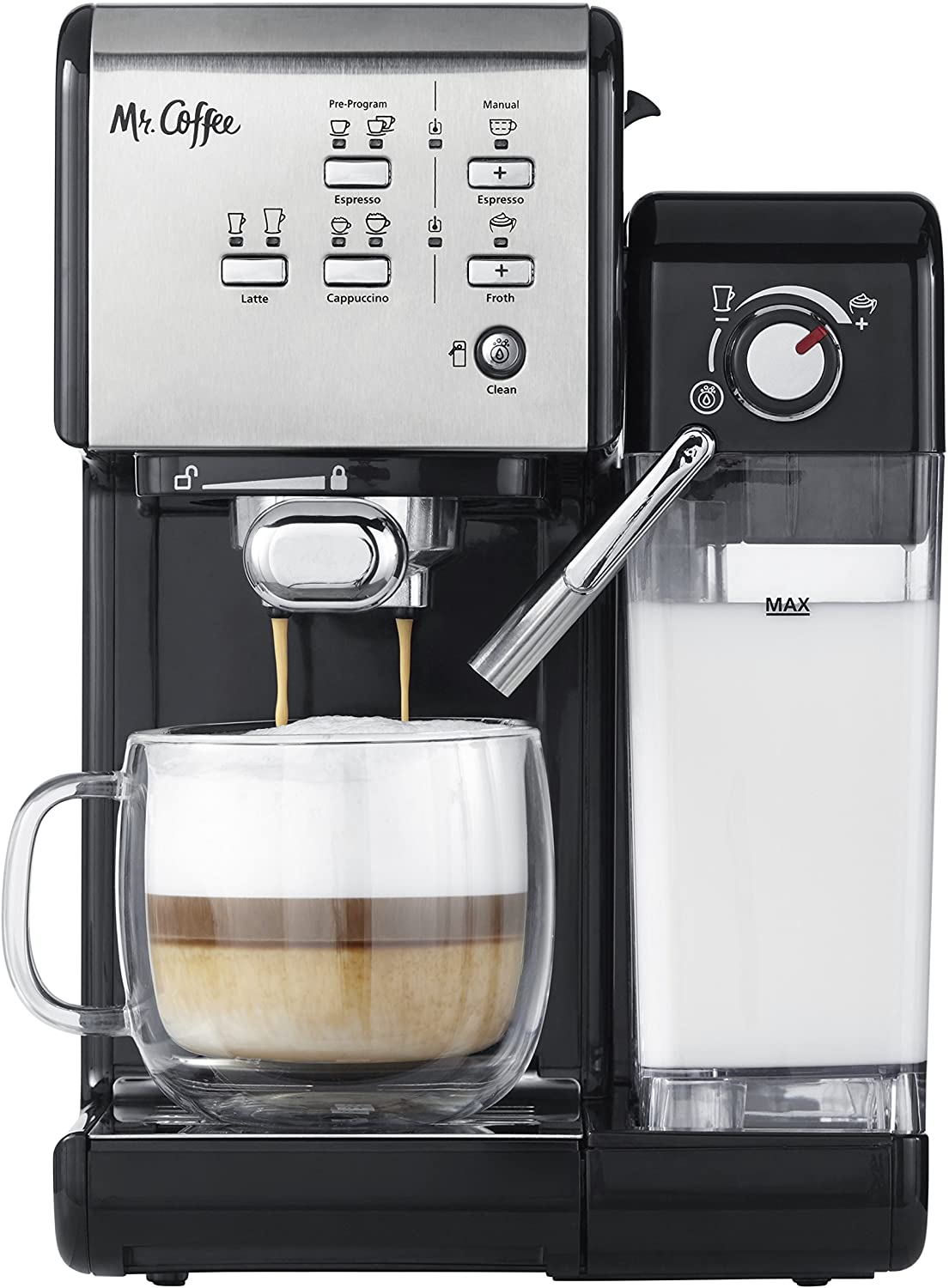 One-Touch Coffeehouse Espresso Maker And Cappuccino Machine