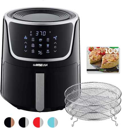 GoWISE USA GW22956 7-Quart Electric Air Fryer with Dehydrator