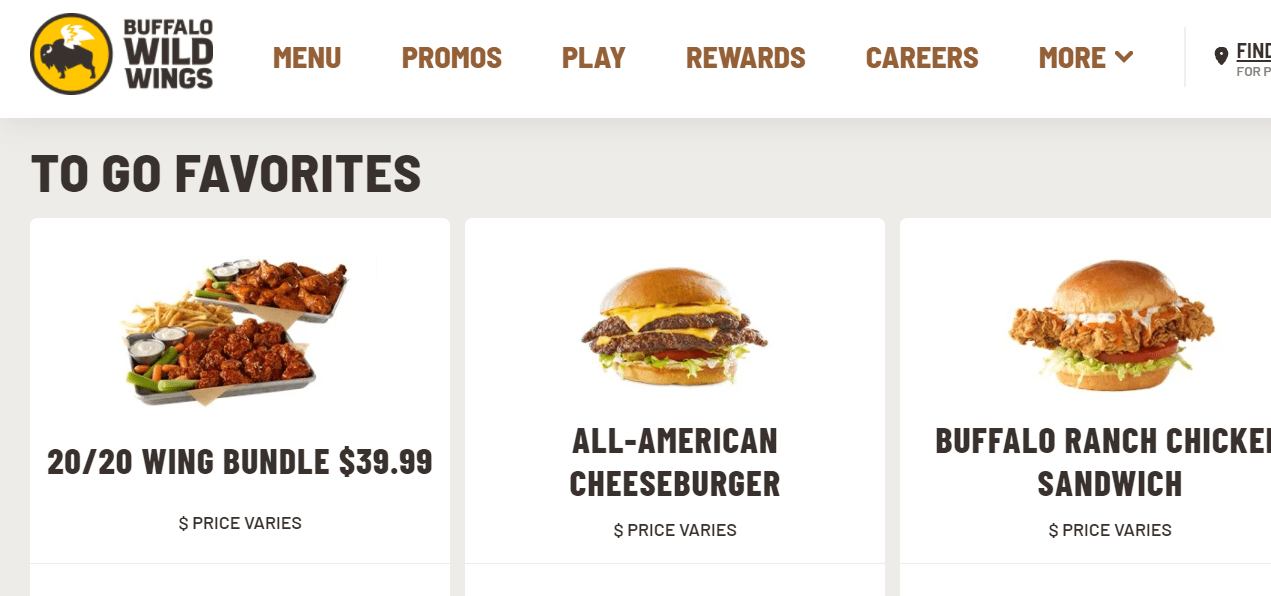 Buffalo Wild Wings Menu Prices 2021