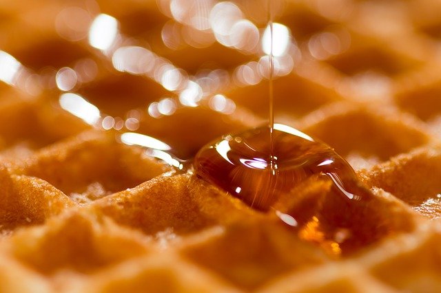waffle, syrup, belgian waffle, syrup, belgian