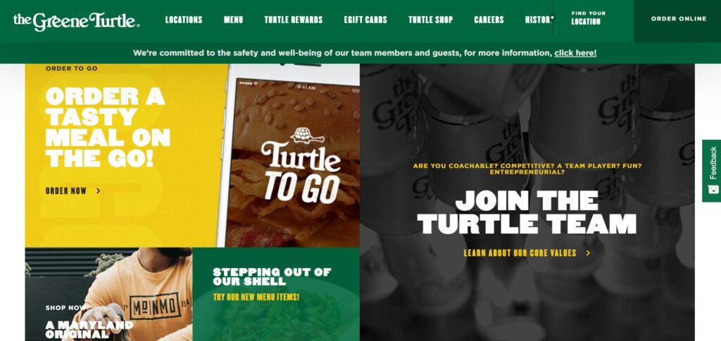 The Greene Turtle Menu &amp; Prices