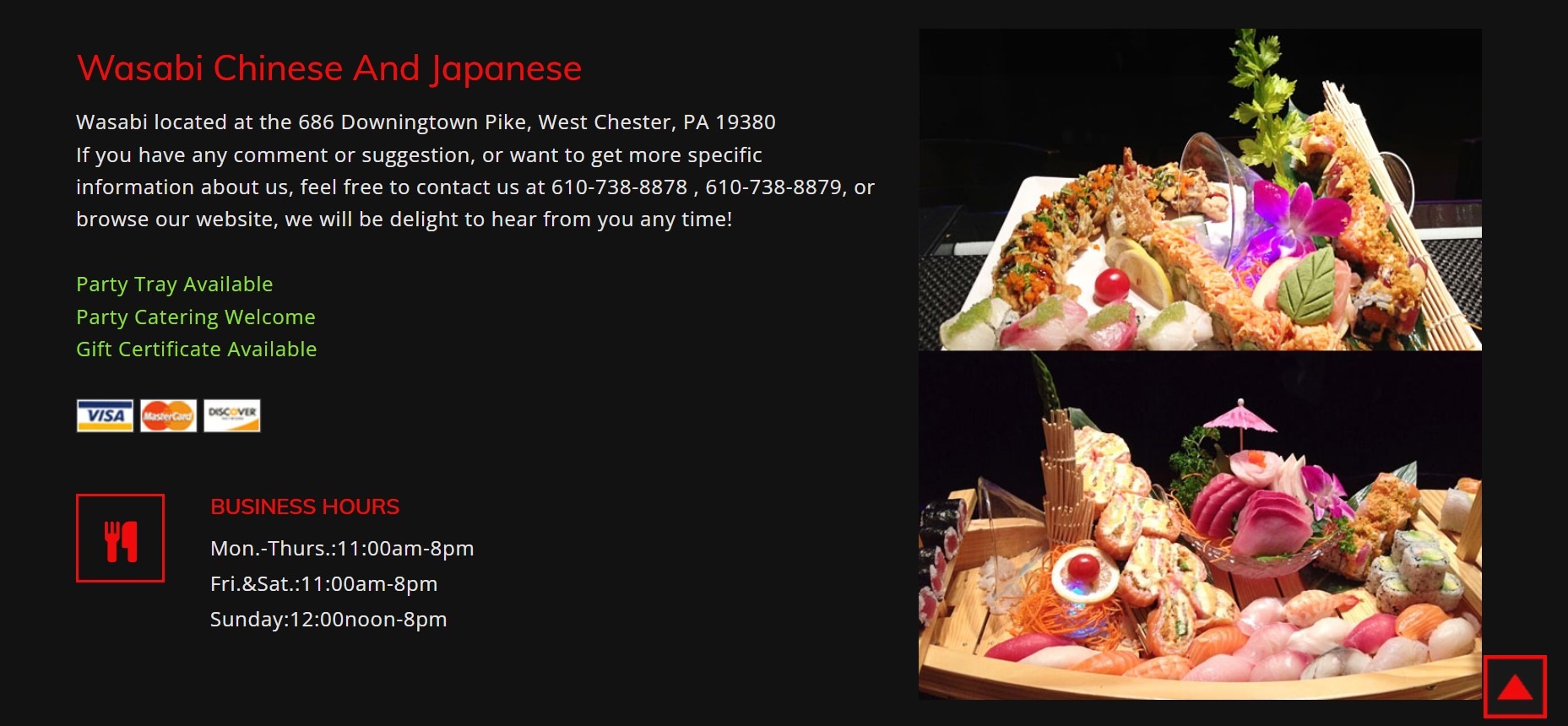 Wasabi Menu & Prices