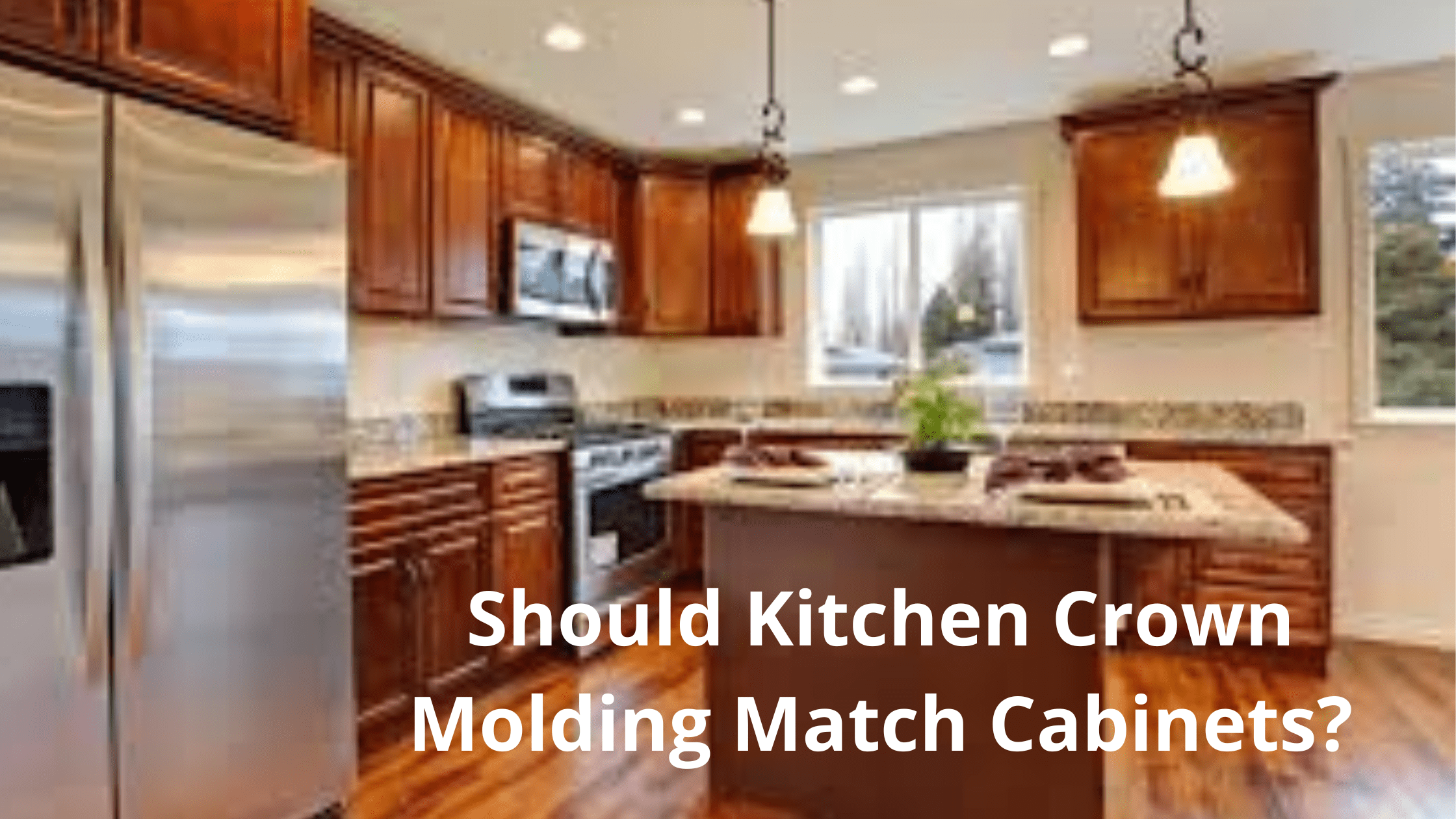 Should Kitchen Crown Molding Match Cabinets?