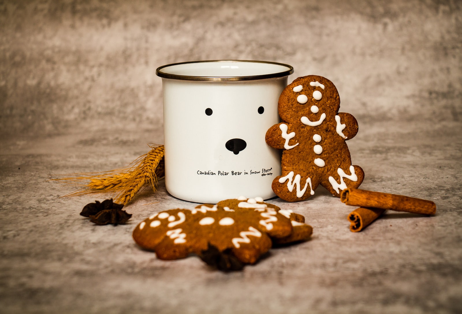 How to Use Projectors for Cookie Decorating? Effortlessly! white and black polka dot ceramic mug on brown wooden table